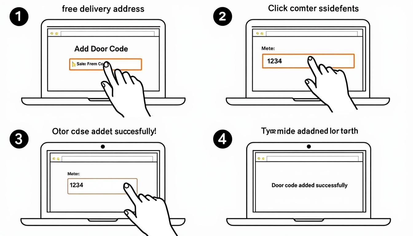 découvrez comment ajouter facilement un code porte lors de la saisie de votre adresse de livraison et assurez-vous que vos colis arrivent sans encombre à votre domicile.