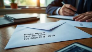 Quelle est la règle d’écriture d’une adresse sur une enveloppe administrative ?