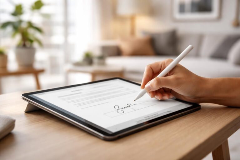 louez facilement : signez votre bail en mobilité directement sur ipad, sans besoin d'imprimante. simplifiez vos démarches de location où que vous soyez.