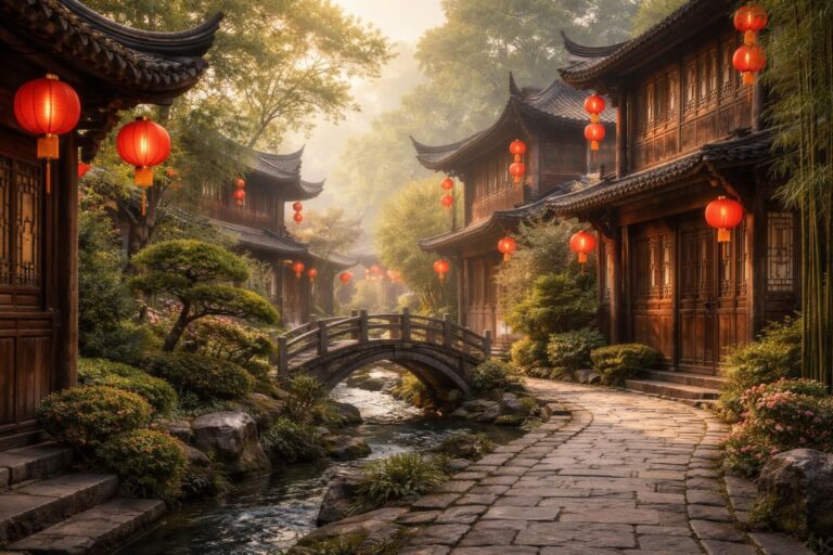découvrez les maisons chinoises et plongez au cœur de l'architecture traditionnelle, entre savoir-faire ancestral et beauté intemporelle.