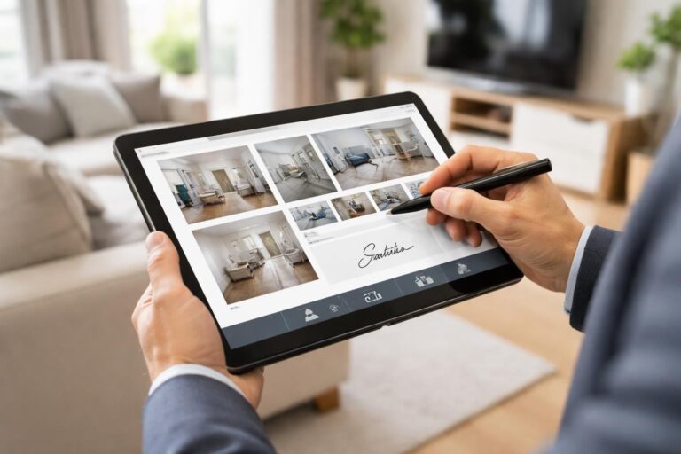 découvrez comment la tablette windows facilite l'état des lieux en intégrant la prise de photos, la signature électronique et l'export des documents directement sur votre appareil.
