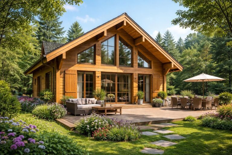 découvrez nos chalets en bois habitables clé en main, livrés entièrement équipés pour devenir votre future maison confortable et accueillante.