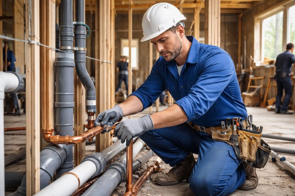 découvrez le rôle précis du plombier dans une construction neuve : installation des réseaux d'eau, de chauffage et évacuation, garantissant confort et sécurité dans votre habitat.